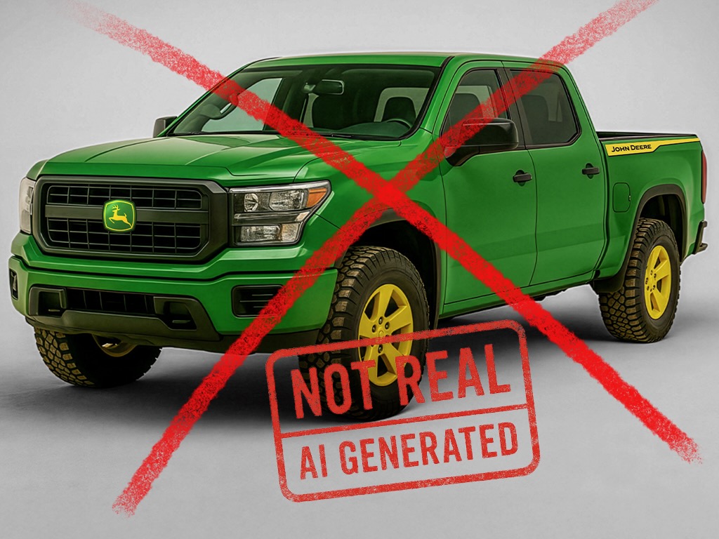 John Deere is dispelling the phoney internet claims that it is developing a pickup truck. It&rsquo;s just one of many online spoofs affecting machinery, vehicle and equipment manufacturers claiming false product announcements.