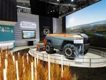 The Kubota &ldquo;Transformer&rdquo; KVPR concept autonomous tractor can change its dimensions and handle a wide range of implements.