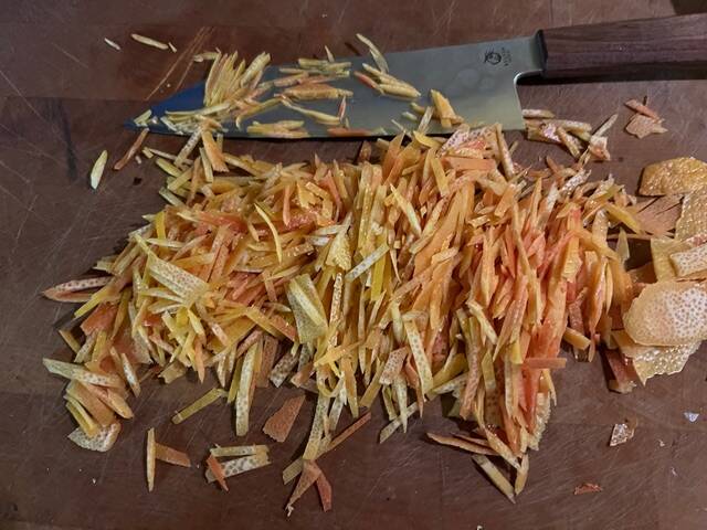 rind of oranges and lemons