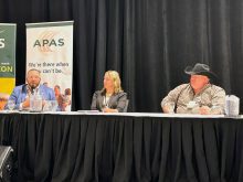(LtoR) Chris Procyk, Adrienne Ivey, and Trevor Green during producer panel at APAS Policy Summit. Photo: Janelle Rudolph