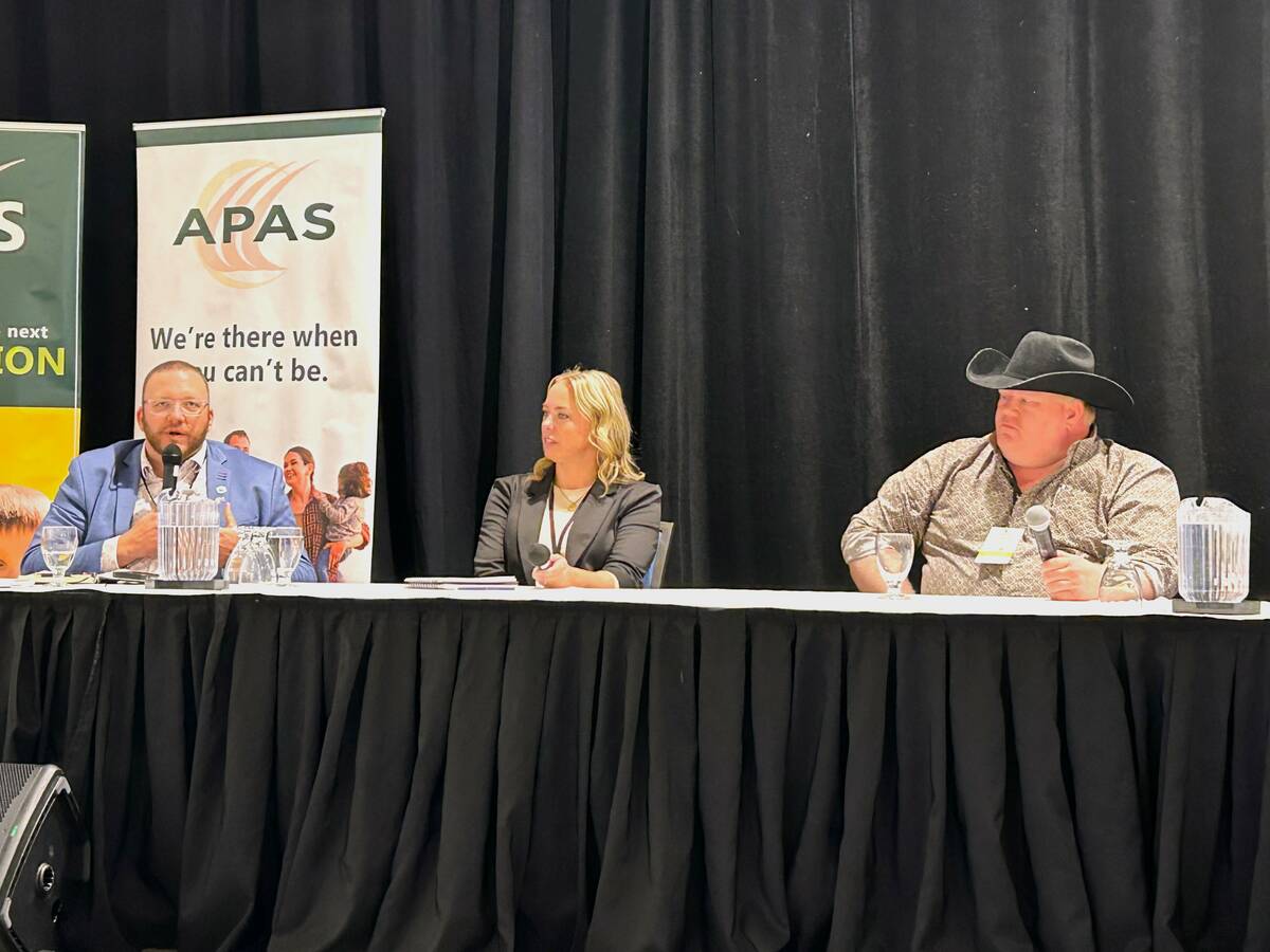 (LtoR) Chris Procyk, Adrienne Ivey, and Trevor Green during producer panel at APAS Policy Summit. Photo: Janelle Rudolph